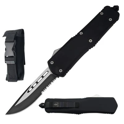 9 Inch Black Tactical Recon OTF Combat Pocket Knife 3 9 Inch Black Tactical Recon OTF Combat Pocket Knife