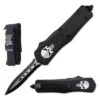 9" Skull Tactical Recon Automatic Serrated OTF Combat Knife -SHURIKEN Sales Store 10 929SK20 20Copy