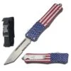 9" American Flag Out Of The Front Automatic OTF Knife -SHURIKEN Sales Store 112LUSTP20 20Copy