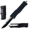 8.25" Black Tracker OTF Dual Action Automatic Pocket Knife -SHURIKEN Sales Store 112MBKCP20 20Copy