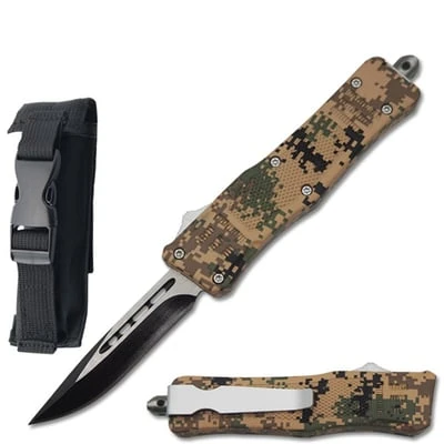 7" Street Walker Out Of The Front OTF Knife - Digital Camo 3 7" Street Walker Out Of The Front OTF Knife - Digital Camo