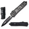 8" Stonewash Grim Reaper Automatic OTF Knife -SHURIKEN Sales Store 118SW