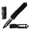 8.5" Black Delta Force OTF Dual Action Automatic Knife -SHURIKEN Sales Store 140BKDP