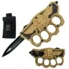 Biker USA Knuckle OTF Knife - Gold Handle 1 Biker USA Knuckle OTF Knife - Gold Handle -SHURIKEN Sales Store 143GB