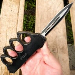 US 1918 Trench Knuckle OTF Tactical Knife -SHURIKEN Sales Store 157DP 2