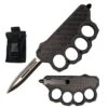 Carbon Fiber Knuckle Out The Front OTF Knife -SHURIKEN Sales Store 159BKDP