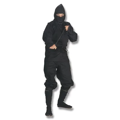 Black Ninja Uniform - Large 3 Black Ninja Uniform - Large