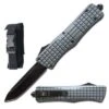 9" Grey Matrix Out Of The Front OTF Automatic Knife -SHURIKEN Sales Store 204GY
