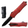 9" Red Matrix Out Of The Front OTF Automatic Knife -SHURIKEN Sales Store 204RD