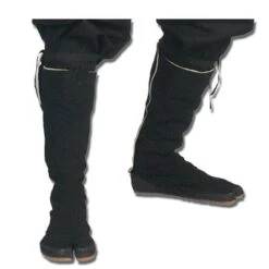 Black Ninja Tabi Boots - Size 7