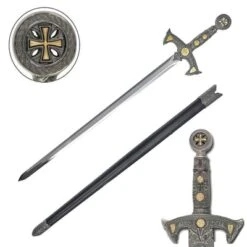 Medieval 12th Century Templar Knight Crusader Sword