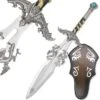 Ornate Dragons Lair Crystal Ball Fantasy Sword With Display Plaque -SHURIKEN Sales Store 4O2SI162233.1