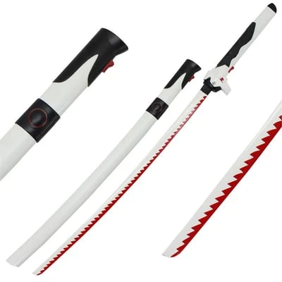 Dragonblade Katana Carbon Steel Blade White Futuristic Cyborg Ninja Sword -SHURIKEN Sales Store 5Q2SI16972WT