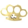 Shamrock Clover 100% Pure Brass Knuckle Novelty Paper Weight -SHURIKEN Sales Store 6A1 BN2857
