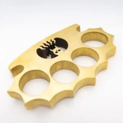 Pure Brass Demonic Skull Knuckle Paper Weight -SHURIKEN Sales Store 6B1 BN2787 3