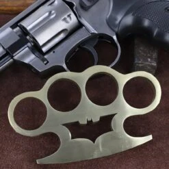 Dark Knight Pure Solid Brass Knuckle Paper Weight Accessory 8 Dark Knight Pure Solid Brass Knuckle Paper Weight Accessory -SHURIKEN Sales Store 6B1 BN2839 4