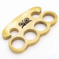 Wise Owl Pure Brass Knuckle Paper Weight -SHURIKEN Sales Store 6B1 BN2860 3