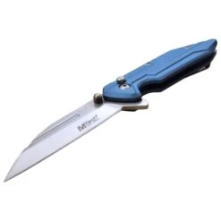 Mtech 7 Inch Manual Folding Pocket Knife Blue Aluminum Handle -SHURIKEN Sales Store 6L3 MT 1177BL 3