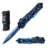 9" Blue Lightning Tactical Recon Automatic OTF Combat Knife -SHURIKEN Sales Store 6Q0 10 929BLTDP