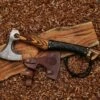 Handmade Norse Lion Functional Viking Axe Hatchet
