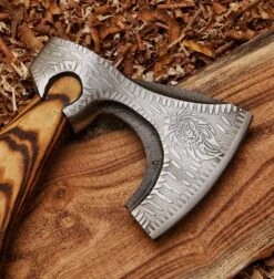 Handmade Norse Lion Functional Viking Axe Hatchet -SHURIKEN Sales Store AX03 6