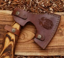 Handmade Norse Lion Functional Viking Axe Hatchet -SHURIKEN Sales Store AX03 7