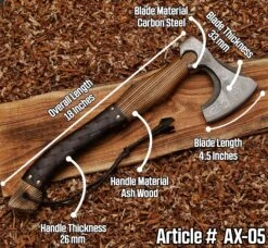 Hand Forged Valknut Viking Axe -SHURIKEN Sales Store AX05 8