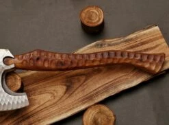 Custom Hand Forged Carbon Steel Axe With Rose Wood Shaft -SHURIKEN Sales Store AX06 4