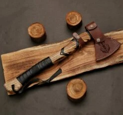 Hand Forged Vegvisir Viking Compass Axe -SHURIKEN Sales Store AX09 3