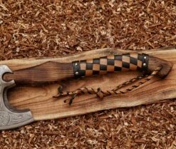 Vine Viking Axe With Leather Wrapped Ash Wood Handle -SHURIKEN Sales Store AX4 3