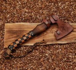 Vine Viking Axe With Leather Wrapped Ash Wood Handle -SHURIKEN Sales Store AX4 4