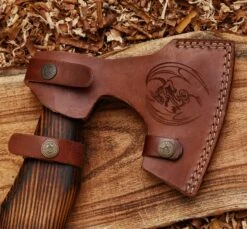 Vine Viking Axe With Leather Wrapped Ash Wood Handle -SHURIKEN Sales Store AX4 7