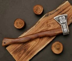 Hand Forged Celtic Viking Battle Axe -SHURIKEN Sales Store AX7 3