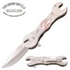 Busted Knuckle Garage Spring Assisted Knife Silver Wrench Handle -SHURIKEN Sales Store BKG A004P
