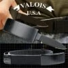 Adjustable Nylon Belt Black Pakkawood Buckle With Hidden Knife -SHURIKEN Sales Store DV01