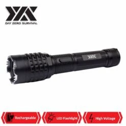 DZS Black Delta Stun Gun 10 Million Volt Rechargeable With LED Flashlight 6 DZS Black Delta Stun Gun 10 Million Volt Rechargeable With LED Flashlight -SHURIKEN Sales Store DZS1500BK2