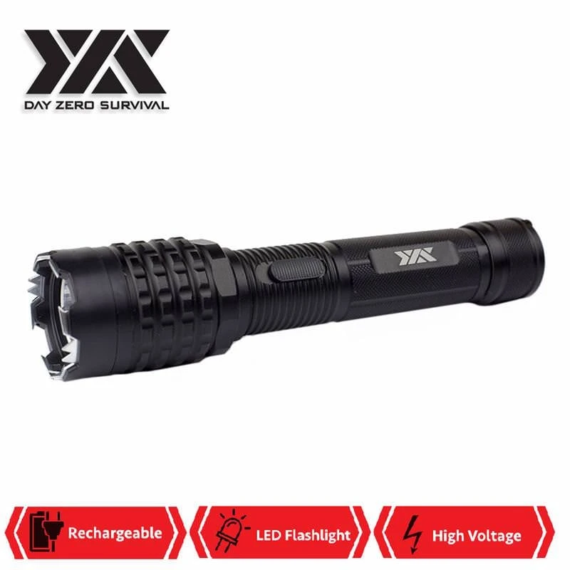 DZS Black Delta Stun Gun 10 Million Volt Rechargeable With LED Flashlight 4 DZS Black Delta Stun Gun 10 Million Volt Rechargeable With LED Flashlight - Image 2