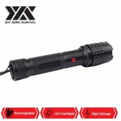 DZS Black Delta Stun Gun 10 Million Volt Rechargeable With LED Flashlight 7 DZS Black Delta Stun Gun 10 Million Volt Rechargeable With LED Flashlight -SHURIKEN Sales Store DZS1500BK3