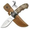 Elk Ridge Hunting Knife With Burl Wood Handle -SHURIKEN Sales Store ER128
