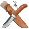 8" Elk Ridge Fixed Blade Hunting Knife W/ Wooden Handle -SHURIKEN Sales Store ER268