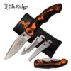 Elk Ridge Folding Knife 3 Interchangeable Blade Orange Nylon Sheath -SHURIKEN Sales Store ER942OC