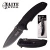 Elite Tactical Spring Assisted Knife 8.25 Inch Black Pocket Knife -SHURIKEN Sales Store ET A1010