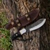 10.17" Hand Forged Steel Custom Handmade Tactical Hunting Skinning Knife -SHURIKEN Sales Store FB 1