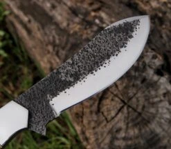10.17" Hand Forged Steel Custom Handmade Tactical Hunting Skinning Knife -SHURIKEN Sales Store FB 3