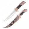 Bronze Bear Collectors Dagger Fixed Blade Hunting Knife With Scabbard -SHURIKEN Sales Store FL15208B