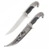 Antique Silver Eagle Dagger Fixed Blade Hunting Knife With Scabbard Collectors -SHURIKEN Sales Store FL15208E 1