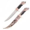 Bronze Wolf Collectors Dagger Fixed Blade Hunting Knife With Scabbard 2 Bronze Wolf Collectors Dagger Fixed Blade Hunting Knife With Scabbard -SHURIKEN Sales Store FL15208W