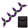 4 Pc Black/Purple Finish Three-Pointed Triangle Throwing Ninja Stars Shuriken 1 4 Pc Black/Purple Finish Three-Pointed Triangle Throwing Ninja Stars Shuriken -SHURIKEN Sales Store FL20704 6