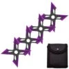 4 Pc Black/Purple Finish Four-Pointed X Throwing Ninja Stars Shuriken -SHURIKEN Sales Store FL20706 6