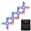 4 Pc Titanium Finish Four-Pointed X Throwing Ninja Stars Shuriken -SHURIKEN Sales Store FL20706 8